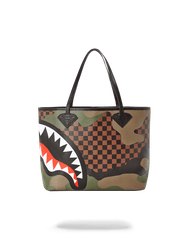 SHARKS IN PARIS (CAMO EDITION) TOTE