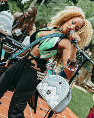 A.I.8 AFRICAN INTELLIGENCE BOOKED & BUSY SHARK HANDBAG