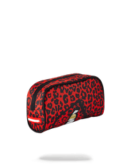 RED LEOPARD LIPS PENCIL CASE