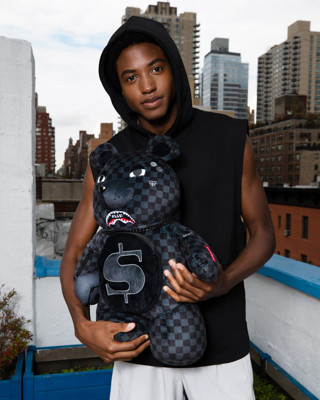 WHAT THE BEEP' SHARK MONEYBEAR TEDDYBEAR BACKPACK