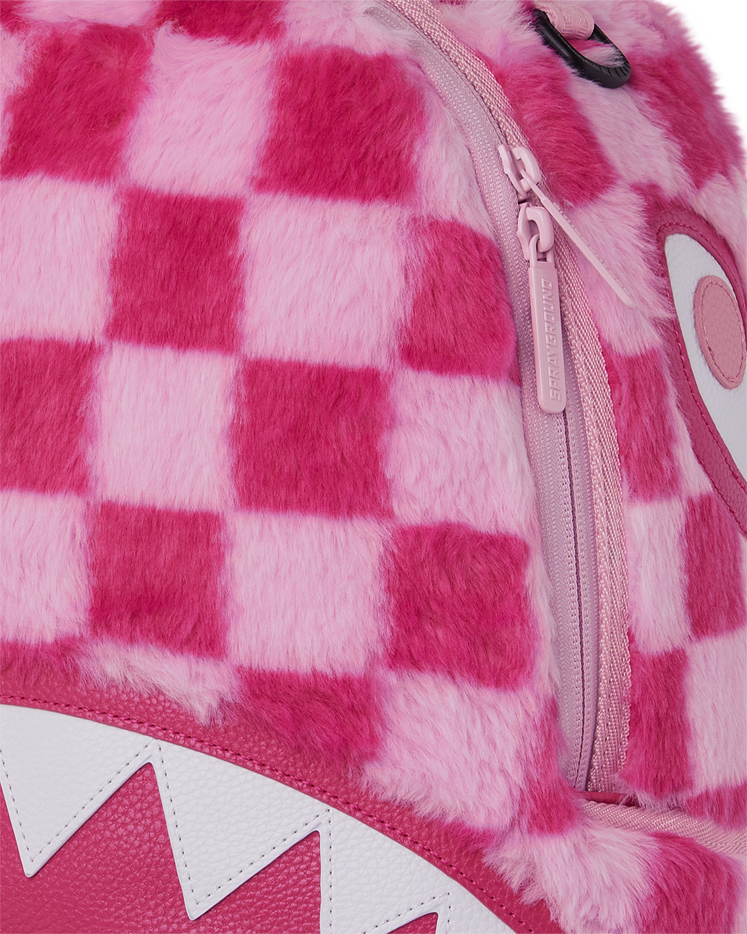 FURZILLA SHARK (PINK CHECK) BACKPACK