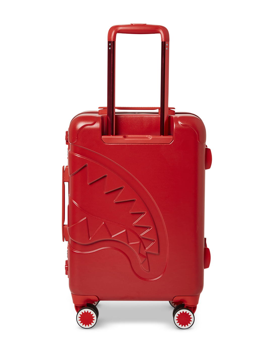 MOLDED SHARKITECTURE RED HARDSHELL CARRY-ON LUGGAGE
