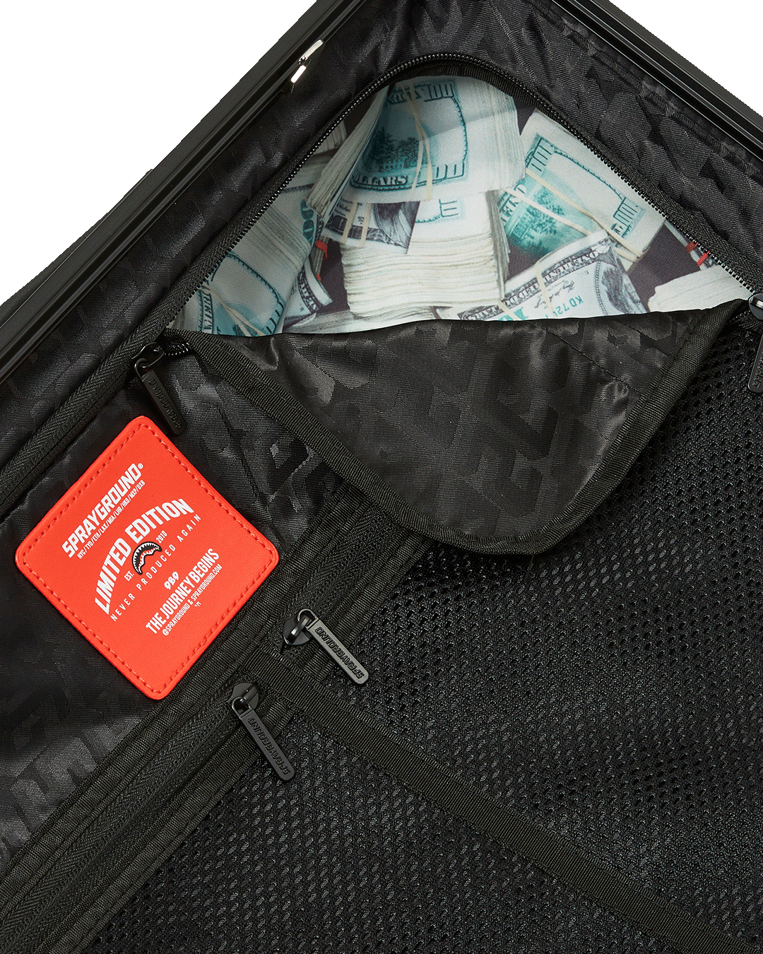 GLOBAL MOGUL UNLIMITED MILES SHARKNAUTICS HARDSHELL CARRY-ON LUGGAGE